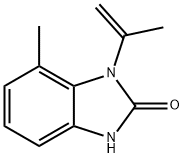 2H-Benzimidazol-2-one,1,3-dihydro-7-methyl-1-(1-methylethenyl)-(9CI) Struktur