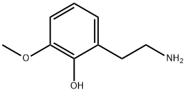 2-(2-aminoethyl)-6-methoxyphenol Struktur