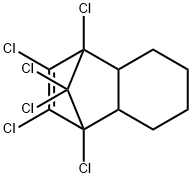 1,4-Methanonaphthalene, 1,2,3,4,9,9-hexachloro-1,4,4a,5,6,7,8,8a-octah ydro-, chlorinated to contain approximately 72% chloride Struktur