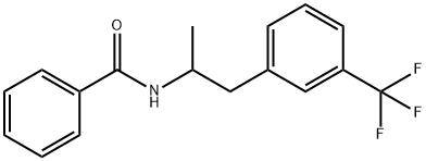 N-[α-Methyl-m-(trifluoromethyl)phenethyl]benzamide Struktur