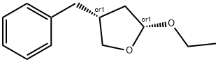 Furan, 2-ethoxytetrahydro-4-(phenylmethyl)-, (2R,4R)-rel- (9CI) Struktur