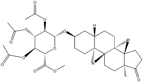 Androsterone β-D-Glucuronide Triacetate Methyl Ester Struktur