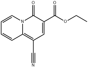 ethyl 1-cyano-4-oxo-4H-quinolizine-3-carboxylate Struktur