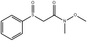 N-METHOXY-N-METHYL-2-(PHENYLSULFINYL)- Struktur