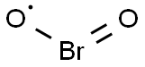 Bromine dioxide Struktur