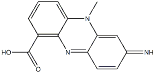 7-Amino-1-carboxylato-5-methylphenazin-5-ium Struktur