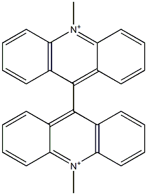 Lucigenin(bis-N-methylacridiniumnitrate) Struktur