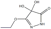 3H-Pyrazol-3-one,5-ethoxy-2,4-dihydro-4,4-dihydroxy-(9CI) Struktur