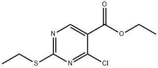 Methyl 4-chloro-2-Methylthio-5-pyriMidinecarboxylate Struktur