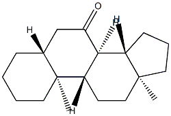 5α-Androstan-7-one Struktur