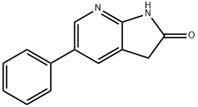 5-phenyl-1H-pyrrolo[2,3-b]pyridin-2(3H)-one Struktur