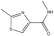 4-Thiazolecarboxamide,N,2-dimethyl-(9CI) Struktur