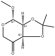 2,3-O-(1-Methylethylidene)-β-L-erythropentopyranosid-4-ulose Methyl Ether Struktur