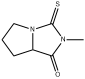 1H-Pyrrolo[1,2-c]imidazol-1-one,hexahydro-2-methyl-3-thioxo-(9CI) Struktur