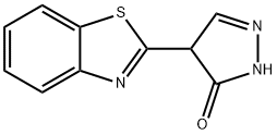 3H-Pyrazol-3-one,4-(2-benzothiazolyl)-2,4-dihydro-(9CI) Struktur