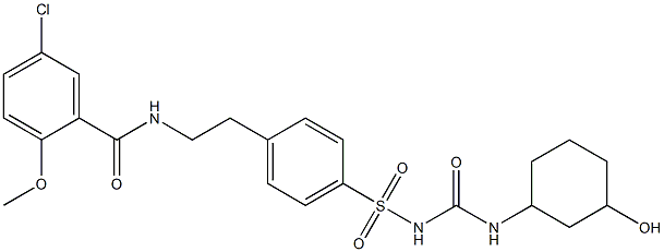 3-hydroxyglibenclamide Struktur