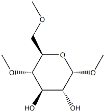 Methyl 4-O,6-O-dimethyl-α-D-glucopyranoside Struktur