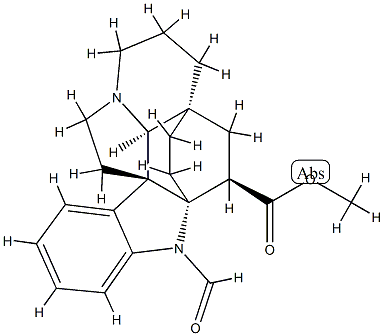 (2α,5α)-1-Formylaspidofractinine-3β-carboxylic acid methyl ester Struktur