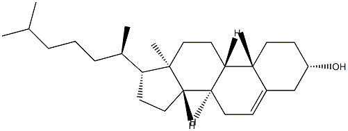 (10α)-Cholest-5-en-3β-ol Struktur