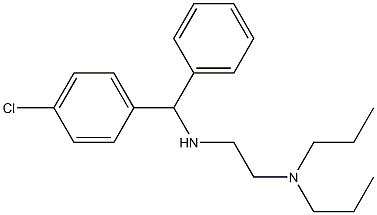 N'-[α-(p-Chlorophenyl)benzyl]-N,N-dipropylethylenediamine Struktur