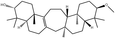 3alpha-Methoxy-21beta-hydroxy-delta13-serratene Struktur