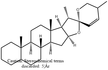 (25R)-5α-Spirost-23-ene Struktur