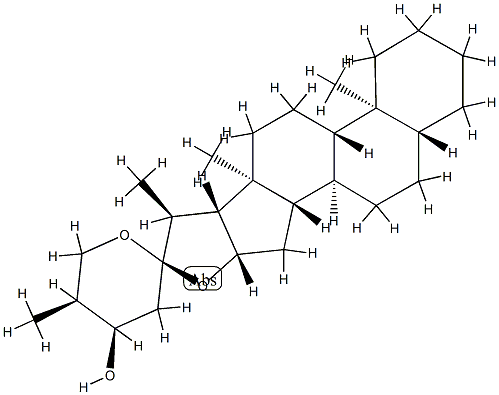 (24R,25S)-5α-Spirostan-24-ol Struktur