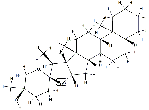 (25R)-5α-Spirostan-25-ol Struktur