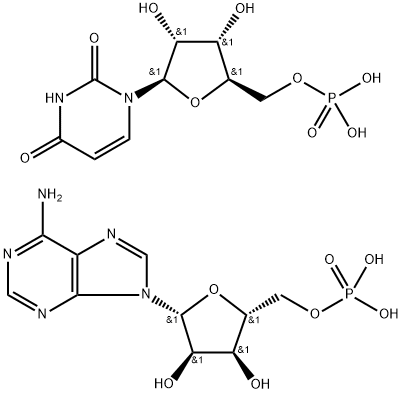 5-Adenylic acid, homopolymer, complex with 5-uridylic acid homopolymer (1:2) Struktur