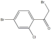 2-bromo-1-(4-bromo-2-chlorophenyl)ethanone Struktur