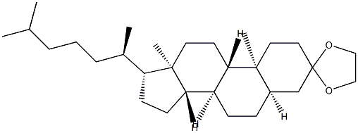 5β-Cholestan-3-one ethylene acetal Struktur