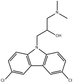 1-(3,6-dichloro-9H-carbazol-9-yl)-3-(dimethylamino)propan-2-ol Struktur