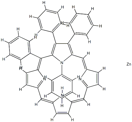 zinc tetraphenylporphyrin Struktur