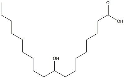 10(9)-hydroxystearic acid Struktur