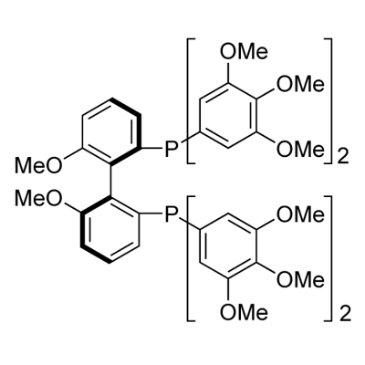 (R)‐(+)‐2,2′‐ビス[ジ(3,4,5‐トリメトキシフェニル)ホスフィノ]‐6,6′‐ジメトキシ‐1,1′‐ビフェニル 化學(xué)構(gòu)造式