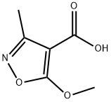 4-Isoxazolecarboxylicacid,5-methoxy-3-methyl-(8CI) Struktur