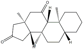 5α-Androstane-11,16-dione Struktur