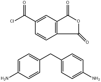 5-Isobenzofurancarbonyl chloride, 1,3-dihydro-1,3-dioxo-, polymer with 4,4-methylenebisbenzenamine Struktur