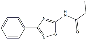 N-(3-phenyl-1,2,4-thiadiazol-5-yl)propanamide Struktur