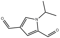 1H-Pyrrole-2,4-dicarboxaldehyde,1-(1-methylethyl)-(9CI) Struktur