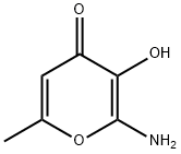 4H-Pyran-4-one,2-amino-3-hydroxy-6-methyl-(8CI,9CI) Struktur