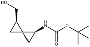 Carbamic acid, [(1S,3R,4R)-4-(hydroxymethyl)spiro[2.2]pentyl]-, 1,1- Struktur