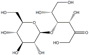 4-O-β-D-Glucopyranosyl-D-fructose Struktur