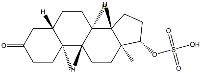 5α-Dihydrotestosterone sulfate Struktur