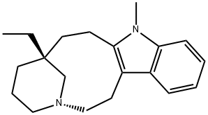 [3S,7R,(-)]-7-Ethyl-1,4,5,6,7,8,9,10-octahydro-10-methyl-2H-3,7-methanoazacycloundecino[5,4-b]indole Struktur