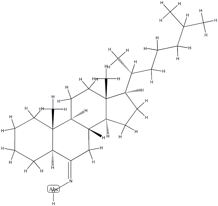 5α-Cholestan-6-one oxime Struktur