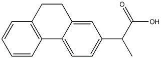 9,10-Dihydro-α-methyl-2-phenanthreneacetic acid Struktur