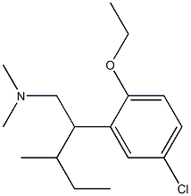 5-Chloro-2-ethoxy-N,N-dimethyl-β-(1-methylpropyl)benzeneethanamine Struktur