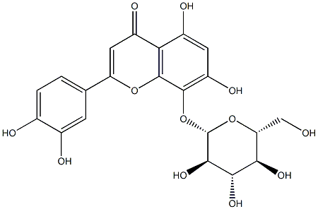 hypolaetin-8-glucoside Struktur