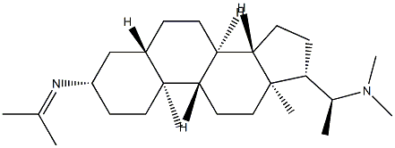 (20S)-N-Isopropylidene-N',N'-dimethyl-5α-pregnane-3β,20-diamine Struktur